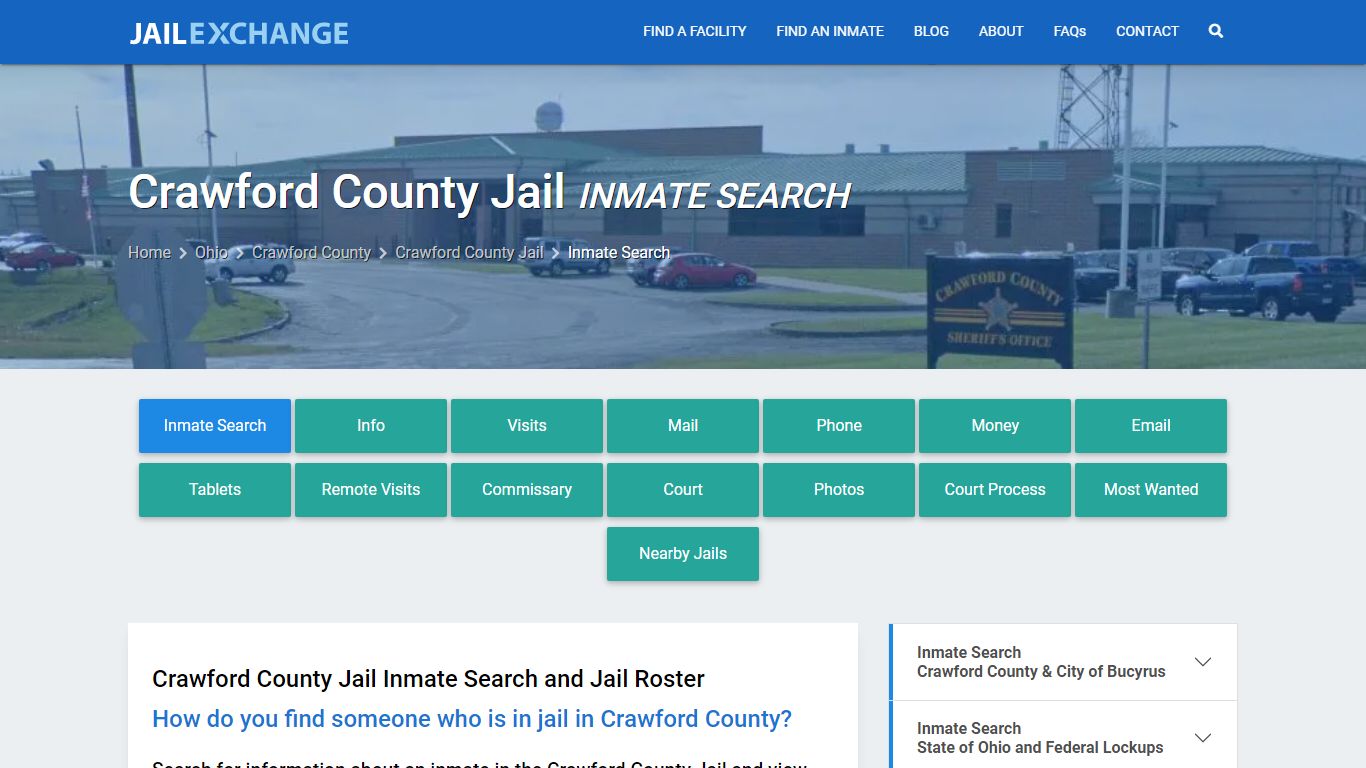 Inmate Search: Roster & Mugshots - Crawford County Jail, OH